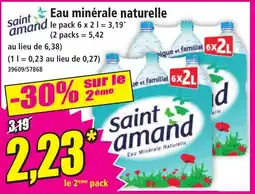 Norma SAINT AMAND Eau minérale naturelle offre