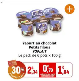 Coccinelle Express Yaourt au chocolat petits filous yoplait offre