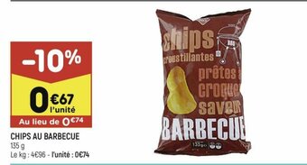 Leader Price Chips Au Barbecue offre