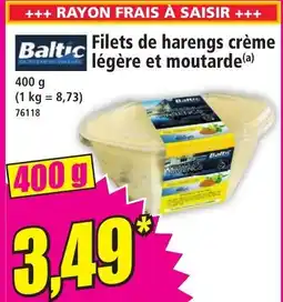 Norma BALTIC Filets de harengs crème légère et moutarde offre