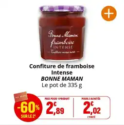 Coccinelle Express Confiture de framboise intense bonne maman offre