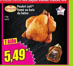 Norma RONSARD Poulet cuit fumé au bois de hêtre offre