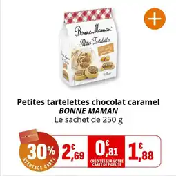 Coccinelle Express Petites tartelettes chocolat caramel bonne maman offre