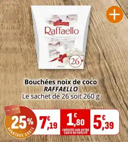 Coccinelle Express Bouchées noix de coco raffaello offre