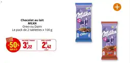 Coccinelle Express Chocolat au lait milka offre