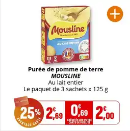 Coccinelle Express Purée de pomme de terre mousline offre