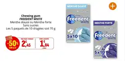 Coccinelle Express Chewing gum freedent white offre