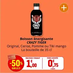 Coccinelle Express Boisson énergisante crazy tiger offre