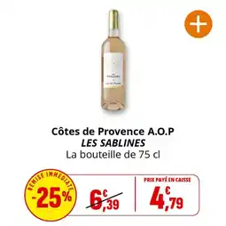 Coccinelle Express Côtes de provence a.o.p les sablines offre