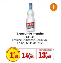 Coccinelle Express Liqueur de menthe get 31 offre