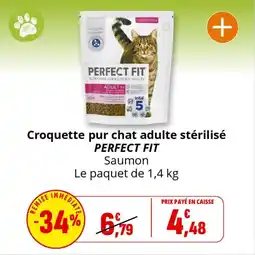 Coccinelle Express Croquette pur chat adulte stérilisé perfect fit offre