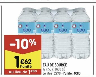 Leader Price Eau de Source offre