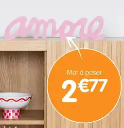 b&m Mot à poser offre