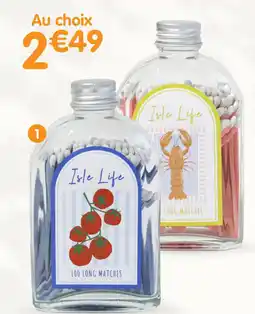 b&m Bouteille avec 100 allumettes offre