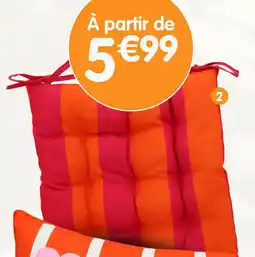 b&m Galette de chaise rayée offre