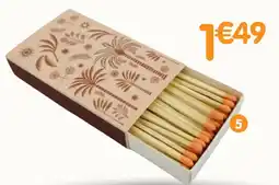 b&m Boîte d'allumettes palmiers x50 offre