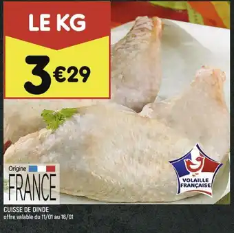 Leader Price Cuisse de Dinde offre