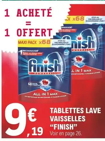Tablettes Lave Vaisselles Finish