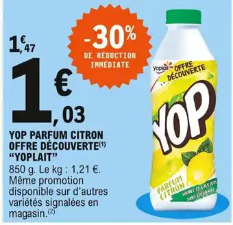 E.Leclerc Yop Parfum Citron offre