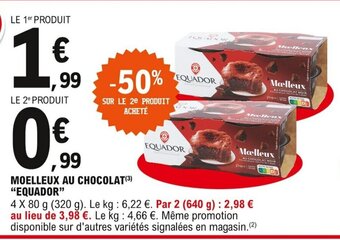 E.Leclerc Moelleux Au Chocolat offre