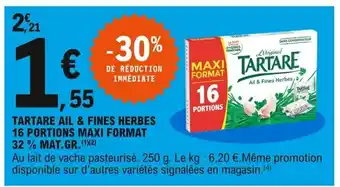 E.Leclerc Tartare Ail & Fines Herbes offre