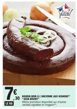 E.Leclerc Boudin Noir à l'Ancienne aux Oignons Jean Brient offre