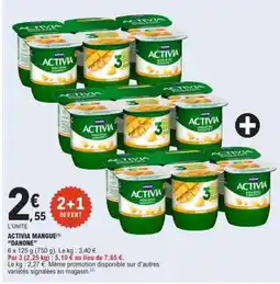 E.Leclerc ACTIVIA MANGUE offre