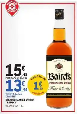 E.Leclerc Blended Scotch Whisky 'Baird's' offre
