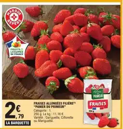 E.Leclerc Fraises allongées filière Panier du Primeur offre