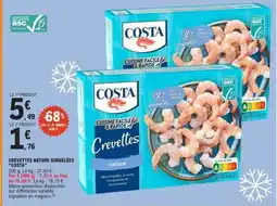 E.Leclerc CREVETTES NATURE SURGELÉES “COSTA” offre