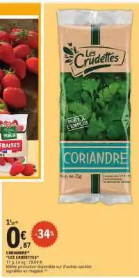E.Leclerc CORIANDRE LES CRUDETTES offre