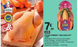 E.Leclerc PINTADE FERMIÈRE LABEL ROUGE IGP LOUÉ offre