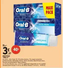 E.Leclerc Dentifrice Oral B offre