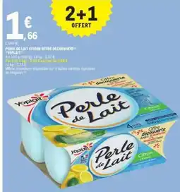 E.Leclerc PERLE DE LAIT CITRON OFFRE DÉCOUVERTE offre