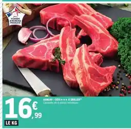 E.Leclerc Agneau : côte*** à griller offre