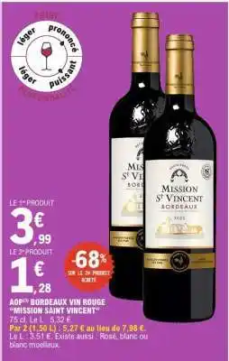 E.Leclerc Mission St Vincent Bordeaux offre