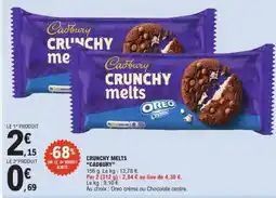 E.Leclerc CRUNCHY MELTS CADBURY offre