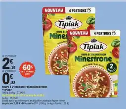 E.Leclerc SOUPE À L'ITALIENNE FAÇON MINESTRONE TIPIAK offre