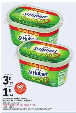 E.Leclerc ST HUBERT OMÉGA 3 DOUX offre