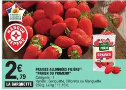 E.Leclerc Fraises Allongées Filière offre