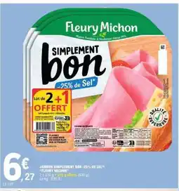 E.Leclerc JAMBON SIMPLEMENT BON -25% DE SEL offre