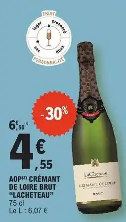 E.Leclerc AOP Crémant de Loire Brut Lacheteau offre