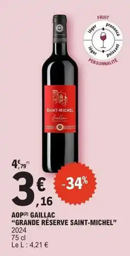 E.Leclerc AOP Gaillac Grande Reserve Saint-Michel offre