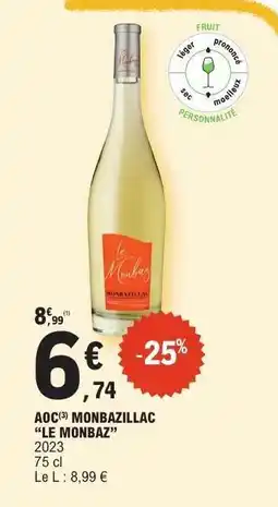 E.Leclerc AOC MONBAZILLAC LE MONBAZ offre