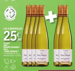 E.Leclerc ALSACE AOP(*) GEWURZTRAMINER 2024 'HENRI ERHART' offre