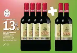 E.Leclerc LES 6 BOUTEILLES CÔTES DU MARMANDAIS AOP 2023 LA VIEILLE ÉGLISE offre
