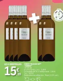 E.Leclerc LES 6 BOUTEILLES COMTÉ TOLOSAN IGP 'TERREO' offre