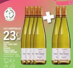 E.Leclerc ALSACE AOP PINOT GRIS 2024 RÉSERVE PARTICULIÈRE 'HENRI EHRHART' offre