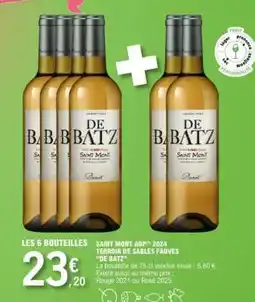 E.Leclerc SAINT MONT AOP 2024 TERROIR DE SABLES FAUVES 'DE BATZ' offre