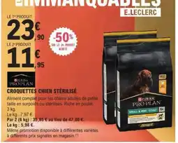 E.Leclerc CROQUETTES CHIEN STÉRILISÉ offre